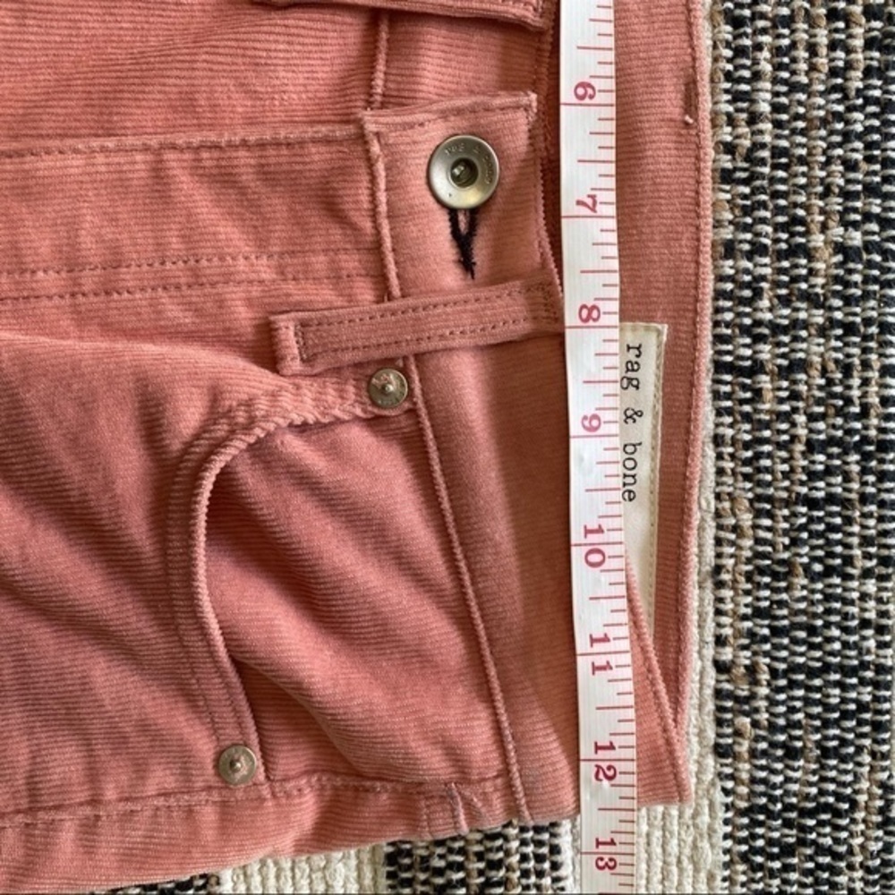 rag & bone Pink High Rise Skinny Corduroy Pants 24 - Picture 11 of 13